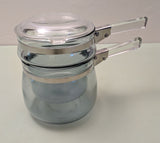 PYREX Flameware Blue bubble 1-1/2qt Double Boiler with lid F*S