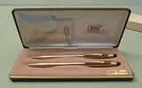 CROSS 10k * Gold Filled Pen Pencil Set With Case & Booklet F*S