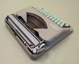 Hermes Baby Rocket Manual Typewriter ready to type ! Seafoam Green F*S