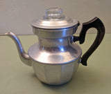 Hi-Test Pure Aluminum Stovetop Percolator with a Glass Bubbling Top 6 Cup F*S