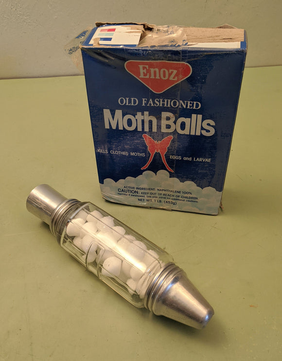 Atomic-Age Rocketship Mothball container F*S