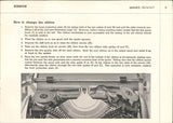 Hermes 3000 1st gen Manual Portable Typewriter owner's and user's manual PDF format