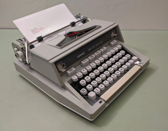 Hermes 3000 3rd gen Manual Portable Typewriter owner's and user's manual PDF format