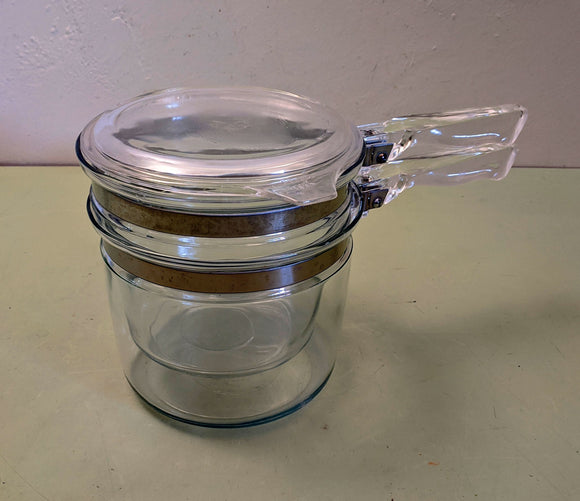 PYREX Flameware 6283 Double Boiler with Lid F*S