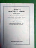 Amateur Telescope Making Scientific American 3 volume set 1935.1953.1980 F*S