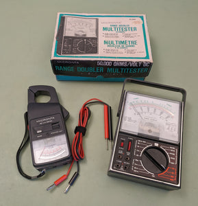 Micronta 22-204C Range-Doubler F*S VOM and Micronta 7-Range AC Volt-Ammeter Catalog No 22-161 F*S