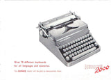 Hermes 2000 Manual Portable Typewriter owner's and user's manual PDF format