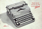 Hermes 2000 Manual Portable Typewriter owner's and user's manual PDF format