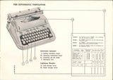 Hermes 3000 1st gen Manual Portable Typewriter owner's and user's manual PDF format