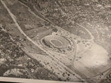 L-1049 Super Constellation 16" x 20" gelatin silver print showing Rose Bowl and JPL F*S