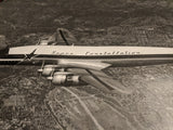 L-1049 Super Constellation 16" x 20" gelatin silver print showing Rose Bowl and JPL F*S