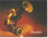 Beaulieu R. 16 movie camera brochure and owner's and user's manual PDF format