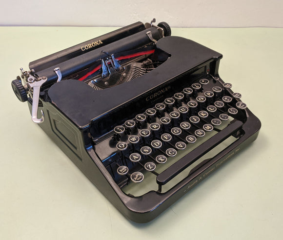 Corona Flat-Top Manual Portable Typewriter owner's and user's manual PDF format