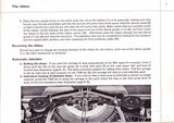 Hermes 9 Typewriter owner's and user's manual PDF format