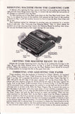 Smith-Corona Sterling Floating-Shift Manual Portable Typewriter owner's and user's manual PDF format