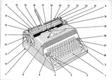 Adler J2 - J4 Manual Portable Typewriter owner's and user's manual PDF format