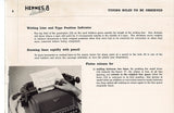 Hermes 8 Typewriter PDF owner's and user's manual