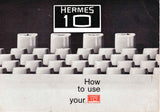 Hermes 10 Typewriter owner's and user's manual PDF format