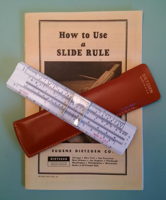How to Use a Slide Rule, Eugene Dietzgen Co. 1942 Slide Rule PDF owner's and user's manual PDF format
