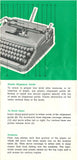 Olympia SM 5 Manual Portable Typewriter owner's and user's manual PDF format