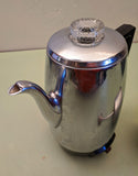 Universal Coffeematic 8 Cup Chrome Percolator with a glass bubbling top F*S