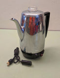 Universal Coffeematic 8 Cup Chrome Percolator with a glass bubbling top F*S