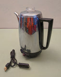 Universal Coffeematic 8 Cup Chrome Percolator with a glass bubbling top F*S