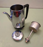 Universal Coffeematic 8 Cup Chrome Percolator with a glass bubbling top F*S