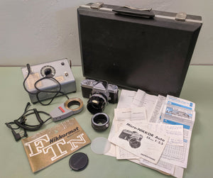 Nikon Nikkormat FTn 35mm Film Camera, 55mm macro lens and accessories F*S