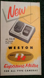 Weston DR (Direct Reading) Model #853 Exposure Meter - Working F*S